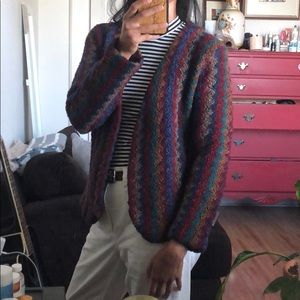 vintage wool sweater cardigan